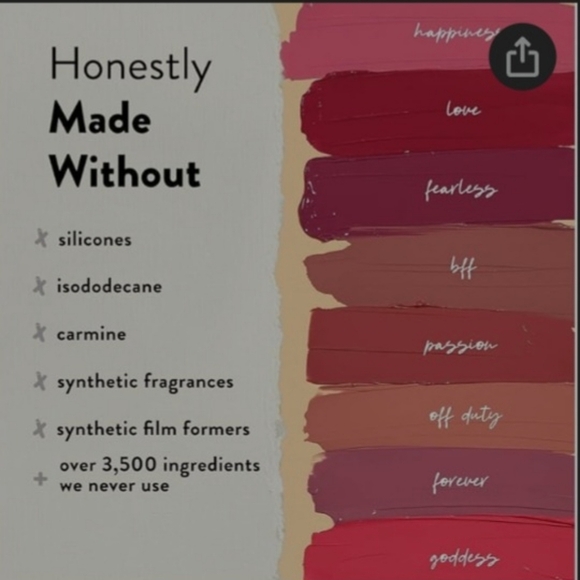 Honest Beauty 3 Pack shade Goddess 3.5g/.12 oz Liquid Lipstick sealed - Picture 6 of 10